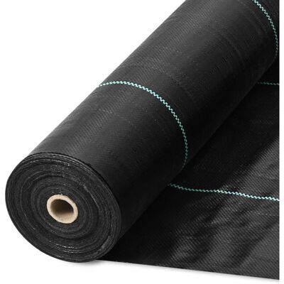 AULEDIO Mulch film 5 m × 2 m, 70 g/m² – UV-resistant, water-permeable, weed-suppressing for large areas – For landscaping, ground cover AULEDIO Mulch film 5 m × 2 m, 70 g/m² – UV-resistant, water-permeable, weed-suppressing for large areas – For landscaping, ground cover