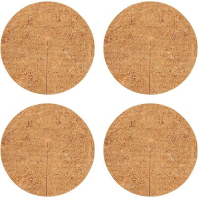 Linghhang - 4 Pieces Plant Protection Disc Canvas Mulch Coco Mulch Hemp Coco Mat Plants Coconut Fiber Disc Plants Protection Coco Fiber Mat, Linghhang - 4 Pieces Plant Protection Disc Canvas Mulch Coco Mulch Hemp Coco Mat Plants Coconut Fiber Disc Plants Protection Coco Fiber Mat,