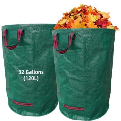 OEM 2 X 120l Reusable Garden Waste Bag With Handle – Durable, Tear-proof, For Plants, Leaves, Cut Lawn, Ultra Load Bearing OEM 2 X 120l Reusable Garden Waste Bag With Handle – Durable, Tear-proof, For Plants, Leaves, Cut Lawn, Ultra Load Bearing