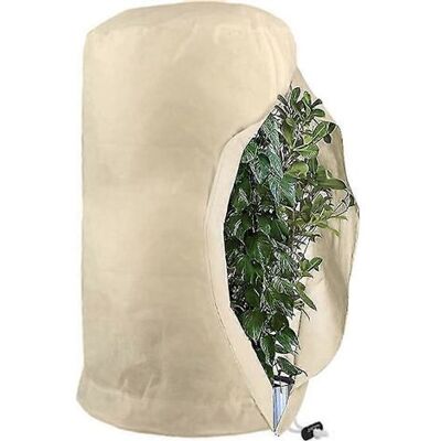 SIOKS Frost Protection Bags For Plants, Reusable Drawstring Bags, Winter Fleece Garden Bags, 80 X 100 Cm SIOKS Frost Protection Bags For Plants, Reusable Drawstring Bags, Winter Fleece Garden Bags, 80 X 100 Cm