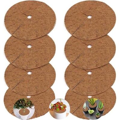 OEM Pieces Coconut Fiber Plant Mats, Coconut Mulch Discs, Coconut Fiber Mulch Mats, Plant Weeding Mats, Biodegradable Plant Protection Mats For Potted Plants, 20cm OEM Pieces Coconut Fiber Plant Mats, Coconut Mulch Discs, Coconut Fiber Mulch Mats, Plant Weeding Mats, Biodegradable Plant Protection Mats For Potted Plants, 20cm