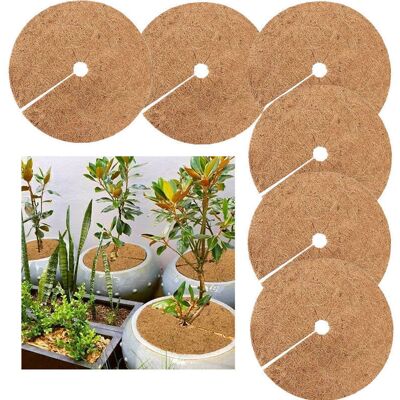 OEM Mulch Disc Pieces, Winter Protection For Potted Plants, Plant Protection Mat, Biodegradable Coconut Mat For Gardening, 20cm OEM Mulch Disc Pieces, Winter Protection For Potted Plants, Plant Protection Mat, Biodegradable Coconut Mat For Gardening, 20cm