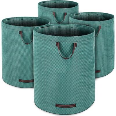 OEM X Garden Bags, 280l Per Bag, Max. Load 50kg, Double Stitching, 3 Handles, Green Waste Bag For Plants, Grass, Leaves, Rubbish. 4 X Garden Waste Bags OEM X Garden Bags, 280l Per Bag, Max. Load 50kg, Double Stitching, 3 Handles, Green Waste Bag For Plants, Grass, Leaves, Rubbish. 4 X Garden Waste Bags