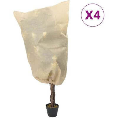 vidaXL Beige Plant Fleece Covers - 0.8 x 1 m - Garden Frost Protection vidaXL Beige Plant Fleece Covers - 0.8 x 1 m - Garden Frost Protection