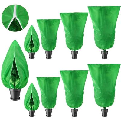 ANPVIZ Plant Mulch Winter Cover, Shrub Covers for Plants, Plant Protection, Plant Cover with Drawstring and Zipper, Winter Protection Bag, Outdoor, Frost, ANPVIZ Plant Mulch Winter Cover, Shrub Covers for Plants, Plant Protection, Plant Cover with Drawstring and Zipper, Winter Protection Bag, Outdoor, Frost,