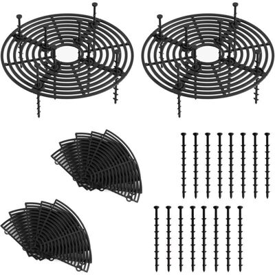 TEHTUY Plant Pot Grids, 30cm Flower Pot Cover in Grid, Cuttable Plastic Flower Pot Grid to Protect Plants, Soil Protection TEHTUY Plant Pot Grids, 30cm Flower Pot Cover in Grid, Cuttable Plastic Flower Pot Grid to Protect Plants, Soil Protection