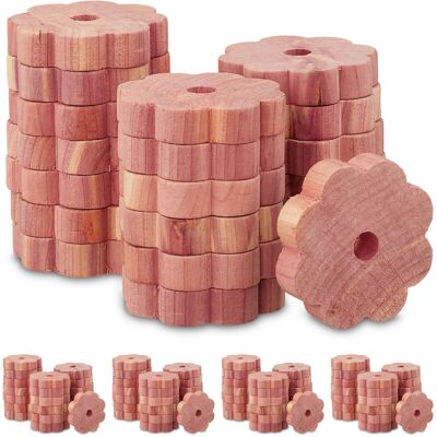 Relaxdays - Set 100 Anillos Antipolillas - Cedar - 100 discs - Moth rings. Relaxdays - Set 100 Anillos Antipolillas - Cedar - 100 discs - Moth rings.