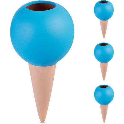 Relaxdays Watering System - Clay Cones, 4 pcs, Auto Irrigation, 1.5L Bottles Relaxdays Watering System - Clay Cones, 4 pcs, Auto Irrigation, 1.5L Bottles