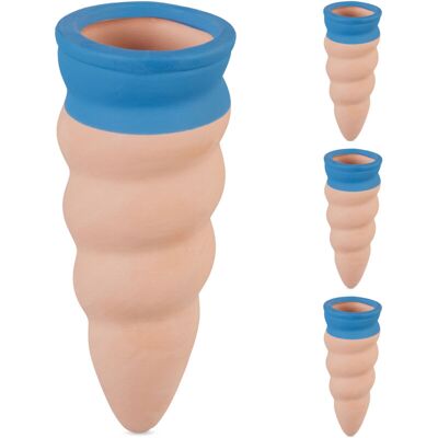 Relaxdays Plant Watering Cones - Interior, Balcony, Clay, Blue Relaxdays Plant Watering Cones - Interior, Balcony, Clay, Blue