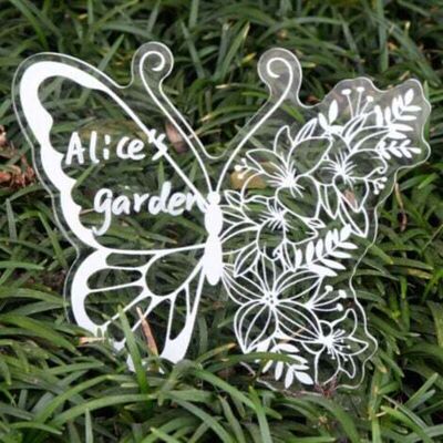 TORMATOR set of 12 plant labels - White butterfly, plastic labels, miniature plants, vegetable plant signs, garden label stakes TORMATOR set of 12 plant labels - White butterfly, plastic labels, miniature plants, vegetable plant signs, garden label stakes