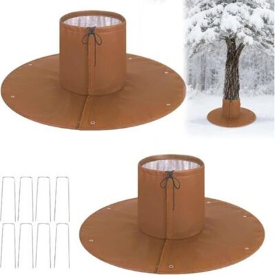 MCBOSON Set of 2 winter protection covers for palm roots, frost protection, cold protection for plants and trees up to 30 cm in diameter, winter protection MCBOSON Set of 2 winter protection covers for palm roots, frost protection, cold protection for plants and trees up to 30 cm in diameter, winter protection