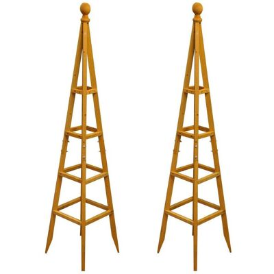Selections - Set of 2 Wooden Garden Obelisks (1.5m) Selections - Set of 2 Wooden Garden Obelisks (1.5m)