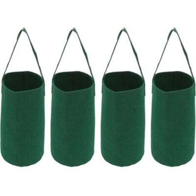 MCBOSON Set of 4 inverted flower pots, hanging garden strawberry tomato grow bags, hanging grow bags MCBOSON Set of 4 inverted flower pots, hanging garden strawberry tomato grow bags, hanging grow bags