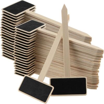 TORMATOR Set of 40 Vegetable Garden Labels, 14 x 6.1 cm, Mini Wooden Board Labels, For Gardens and Plants TORMATOR Set of 40 Vegetable Garden Labels, 14 x 6.1 cm, Mini Wooden Board Labels, For Gardens and Plants