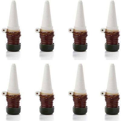 WOIYIC Set of 8 Irrigation Spikes, Automatic Water Dispenser for Ceramic Room Plant Irrigation Tips, Bonsai, Plants, Flowers WOIYIC Set of 8 Irrigation Spikes, Automatic Water Dispenser for Ceramic Room Plant Irrigation Tips, Bonsai, Plants, Flowers