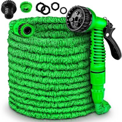 Memkey - Flexible and expandable garden hose, retractable garden hose (7.5 m) Memkey - Flexible and expandable garden hose, retractable garden hose (7.5 m)