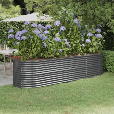 vidaXL Garden Raised Bed Anthracite - Garden Planter 296x80x68 cm vidaXL Garden Raised Bed Anthracite - Garden Planter 296x80x68 cm