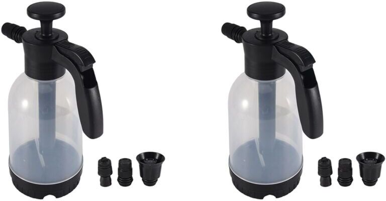 Tlily - Hand Pump Foam Sprayer Hand Pressurized Foam Sprayer 2 Litre Pressure Foam Cannon Snow Foam Nozzle Carwash X2 I500200267
