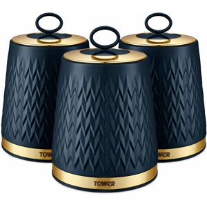 Tower - T826091MNB - Empire Set of 3 Canisters