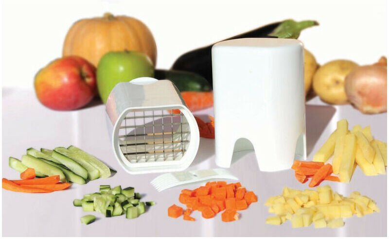 KITCHEN PRO Universal vegetable cutter - venteo - Manual cooking - Cube/lamella/julienne - Easy to use - Does not take up any space - Easy to clean