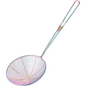 WOOSIEN 13.5cm Strainer Stainless Steel Skimmer Thick Lines Mesh Strainer Food Oil Roast bbq Cooki