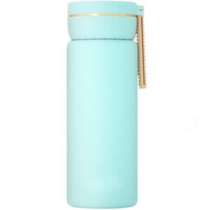 316 Stainless Steel Insulated Water Bottle Portable Thermos Vacuum Cups Travel Mug Sports Tumblers Flask Double Layer 400ml Green Lake Denuotop