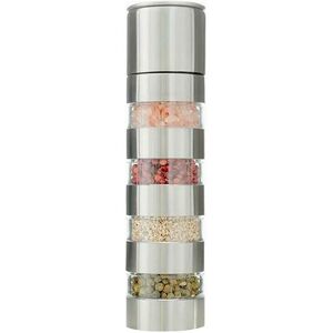 ASAB 4 in 1 Pepper Mill Salt Grinder Manual Grinding Spice Nuts Hand Kitchen Tool