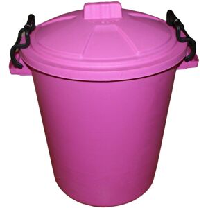 VISS 50 Litre Pink Plastic Outdoor Bin