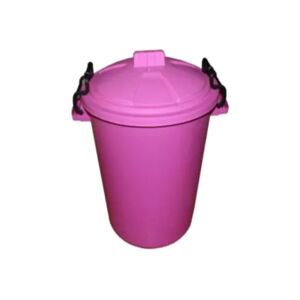VISS 85 Litre Pink Plastic Outdoor Bin