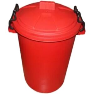 VISS 85 Litre Red Plastic Outdoor Bin