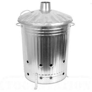 VISS 90 Litre Galvanised Incinerator – Burning Fire Bin