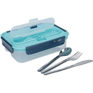 Retro 1 Litre Lunch Box with Cutlery - Built