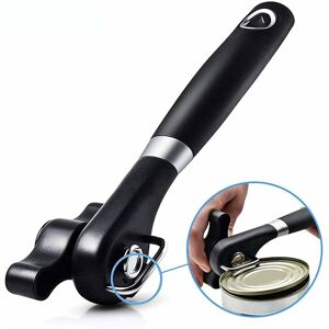 DENUOTOP Can Opener Smooth Edge Manual, Can Opener Handheld, No Sharp Edges With Soft Grips, Food Grade Stainless Steel Cutting Can Opener, Professional