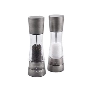 Cole & Mason Gourmet Precision+ Derwent 190mm Clear & Tin Salt & Pepper Mill Gift Set - Cole&mason