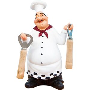 PESCE Creative Bottle Opener, Chef Figurines With Beer Opener beer corkscrew