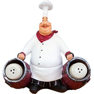 PESCE Creative Bottle Opener, Chef Figurines With Beer Opener Toothpick Holder