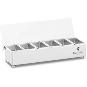 Royal Catering - Ingredient container Top board Ingredient container stainless steel 6 x 0.4 l