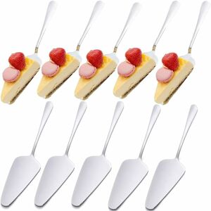 LangRay 10 Piece Cake Shovel Professional Cake Knife Heavy Stainless Steel Cake Shovel Polished Stainless Steel Cake Knife for Kitchens, Restaurants,