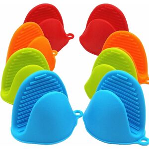 4 Pairs Silicone Baking Pinch Handles Oven Mitts Pot Holder for Kitchen Cooking and Baking - Langray