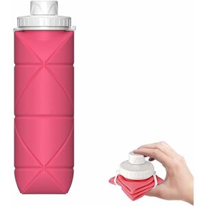 Langray - Collapsible Water Bottle Leakproof Valve bpa Free Silicone Foldable Water Bottle for Sport Gym Camping Hiking Travel Sports Lightweight