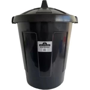 VISS Large 90 Litre Plastic Waste Bin With Lid Heavy Duty Stylish Bin