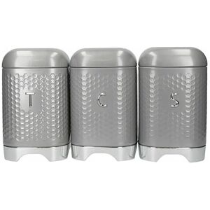 Textured Shadow Grey Counter Top Storage Gift Set - Lovello