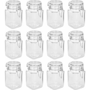 BERKFIELD HOME Mayfair Glass Jam Jars with Lock 12 pcs 260 ml