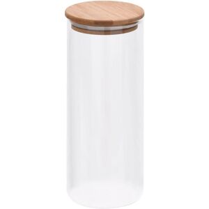 BERKFIELD HOME Mayfair Storage Glass Jars with Bamboo Lid 6 pcs 1000 ml