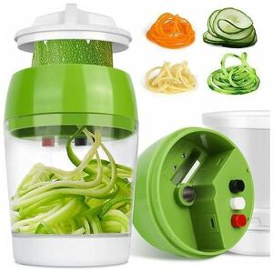 LUNE Moon4 in 1 Spiral Vegetable Cutter, Vegetable Spiralizer Vegetable Spiralizer Kitchen Mandoline Slicer, Spaghetti Spiralizer for Zucchini, Carrots &