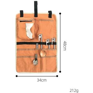 WOOSIEN Outdoor Cam Hanging Tableware Stora Bag Folding Ware H Tissue Bag Easy Carrying Portable S
