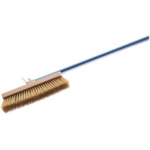 GI.METAL Pizza Oven Brush Pizza Brush Cleaning Brush Brass Bristles 27x6.5x11 cm