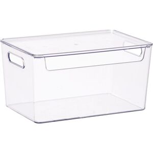 PESCE Plastic Bin Storage Organizer Basket Container with Handle for Home Office, Kitchen Cabinet Shape3