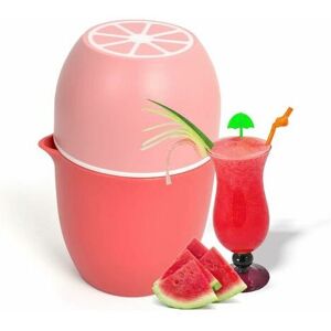 NEIGE Portable Manual Dual Use Juicer Cup Mini Lemon Juicer Fruit Squeeze Cup - Pink