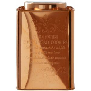 Premier Housewares - Cookies Canister Stainless Steel Storage Containers For Kitchen Store Flour / Other Ingredients Copper Finish Canisters /